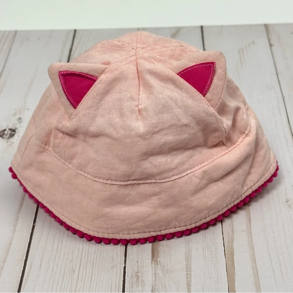 TARGET newborn pink kitten hat w/ chin strap